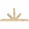 Ekena Millwork Saratoga Rough Sawn Timber Gable Bracket, Douglas Fir, 84"W x 56"H x 4"D x 6"F, 16/12 Pitch GBW084X56X0406SAR00RDF - alternate 3